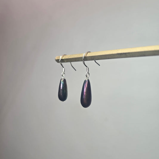 Ceramic Oil Slick Earrings