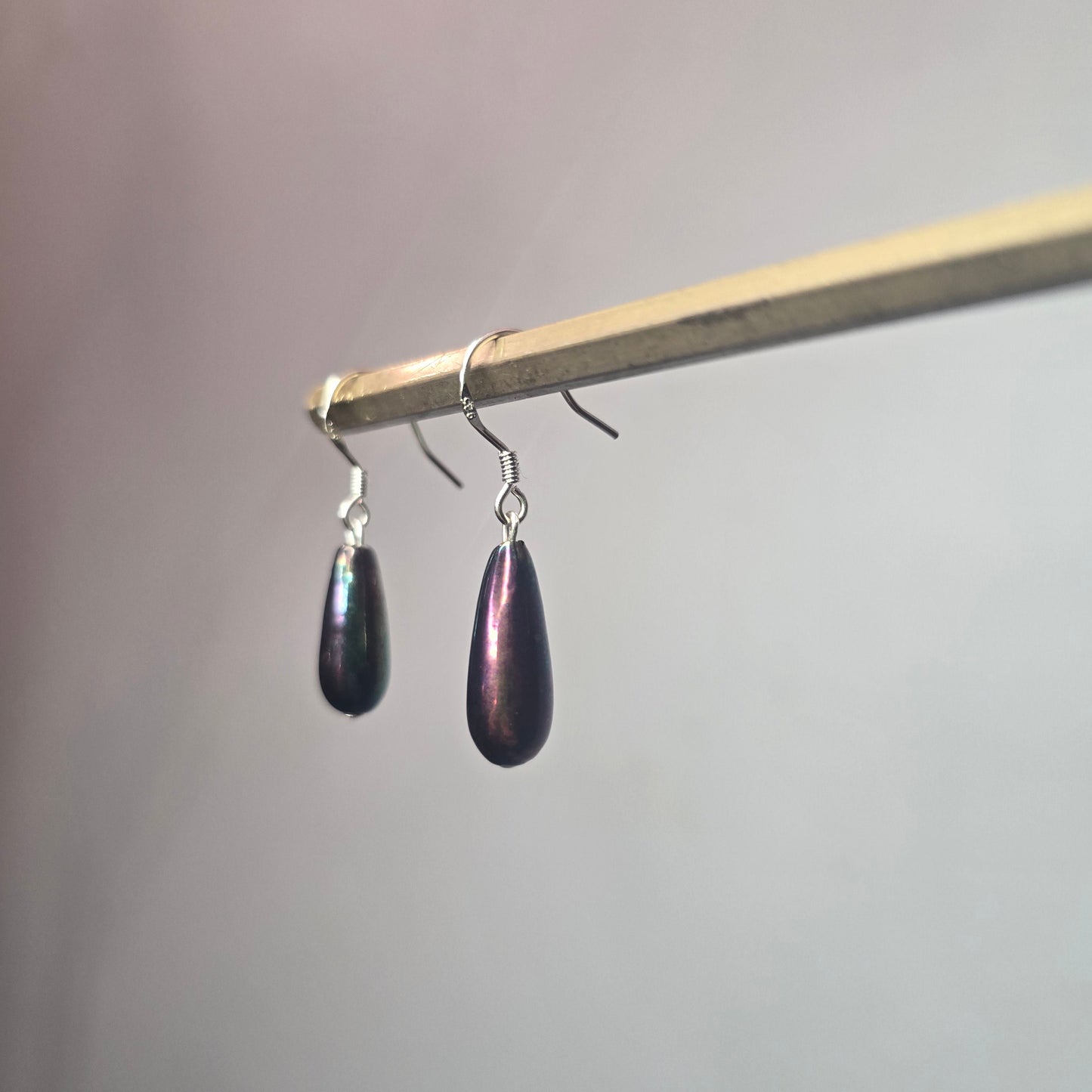 Ceramic Oil Slick Earrings