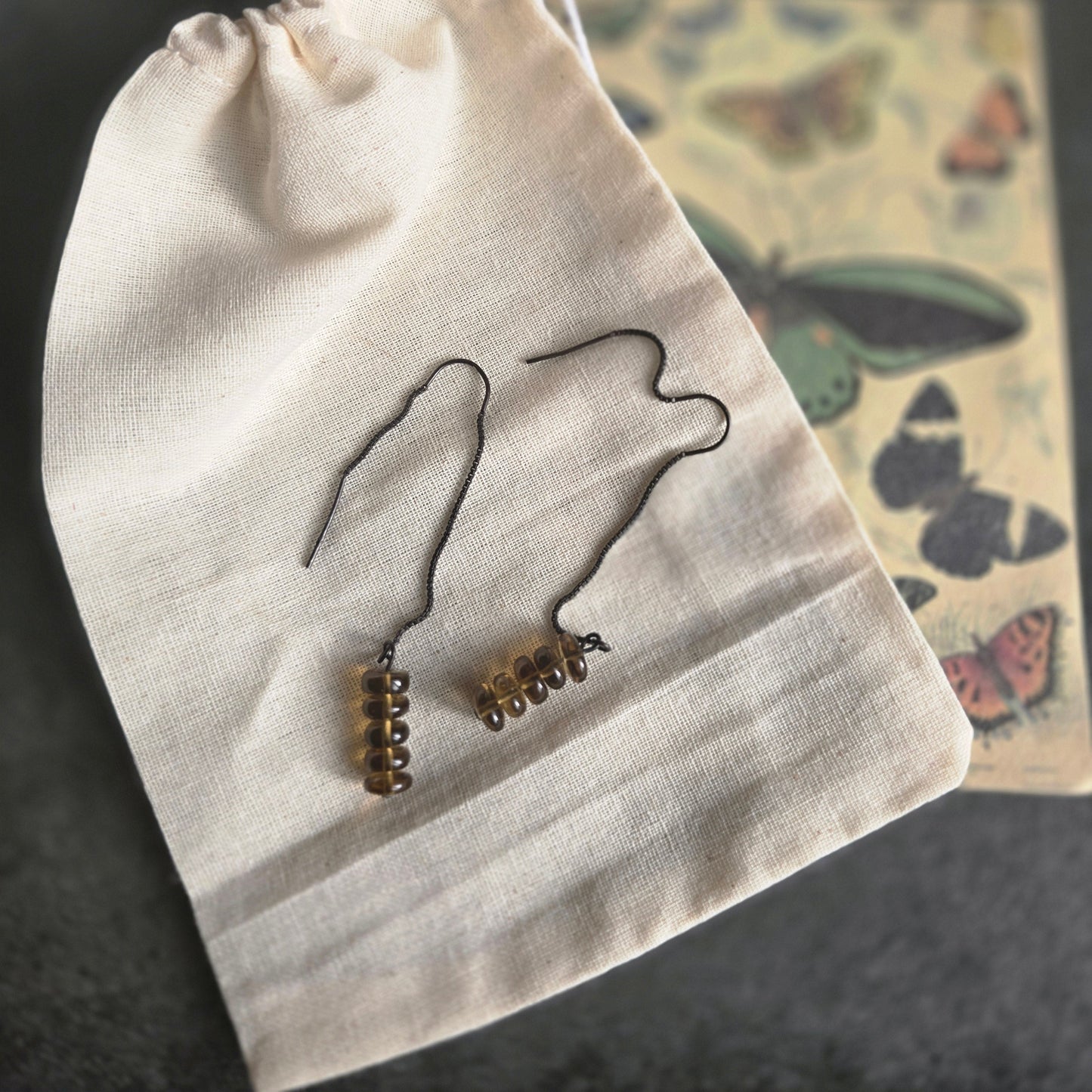 Honey Tourmaline Threaders