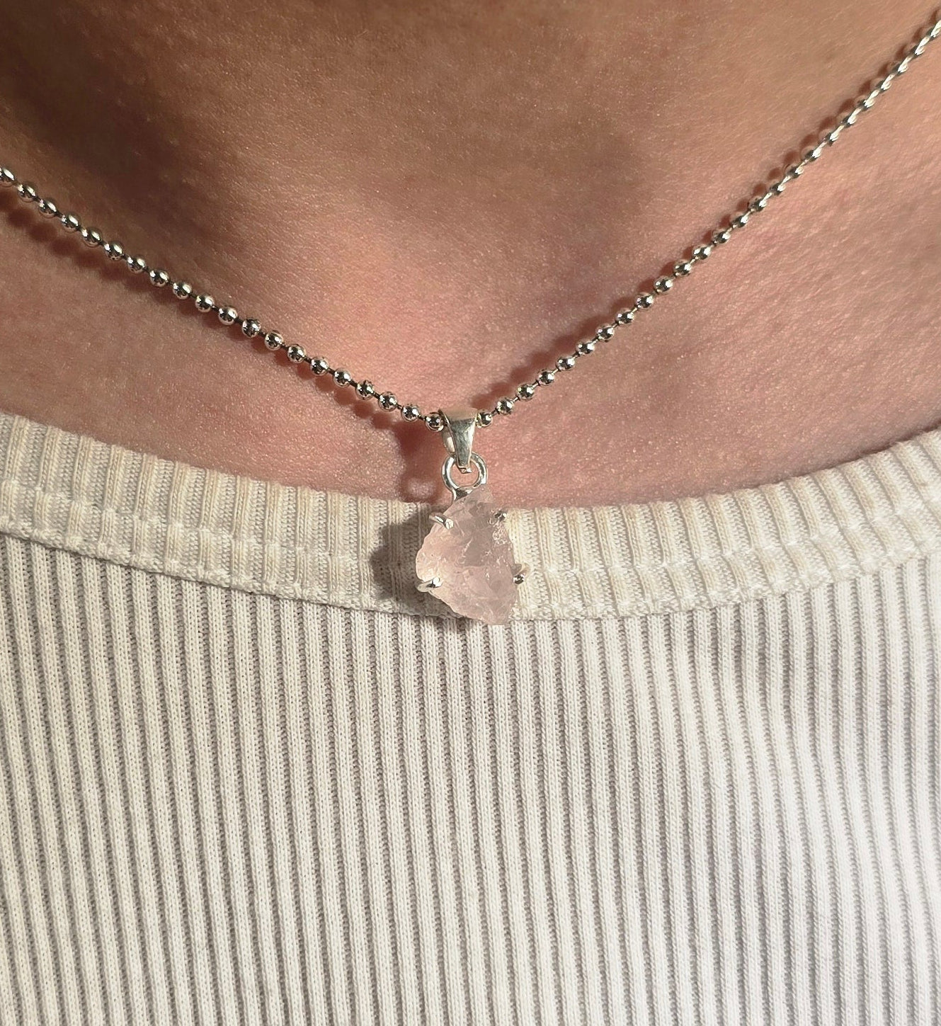 Aphrodite — Rose Quartz Talisman Necklace No. 1