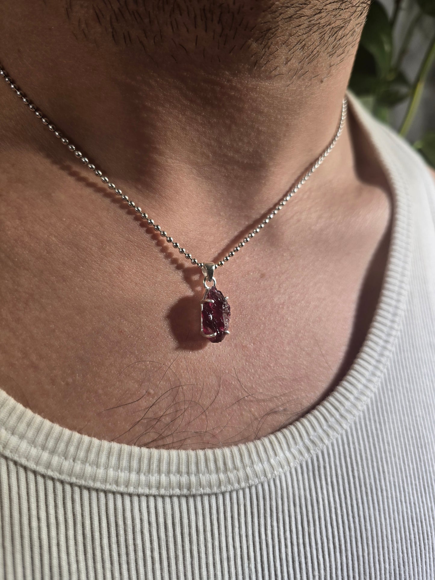 Persephone — Rhodolite Garnet Talisman Necklace No. 2