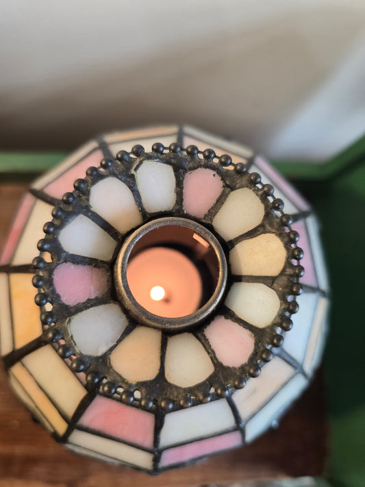 Stained Glass - Tiffany Style Tea Light Lamp