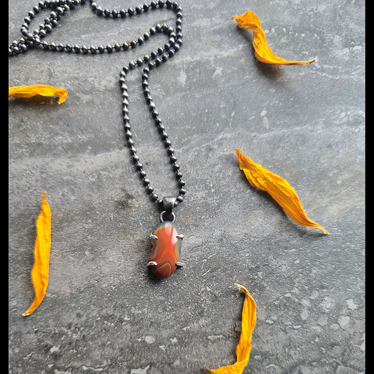 Clementine Crazy Lace Agate Talisman