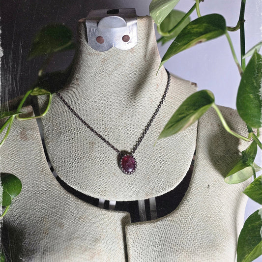 Raspberry Tourmaline Talisman