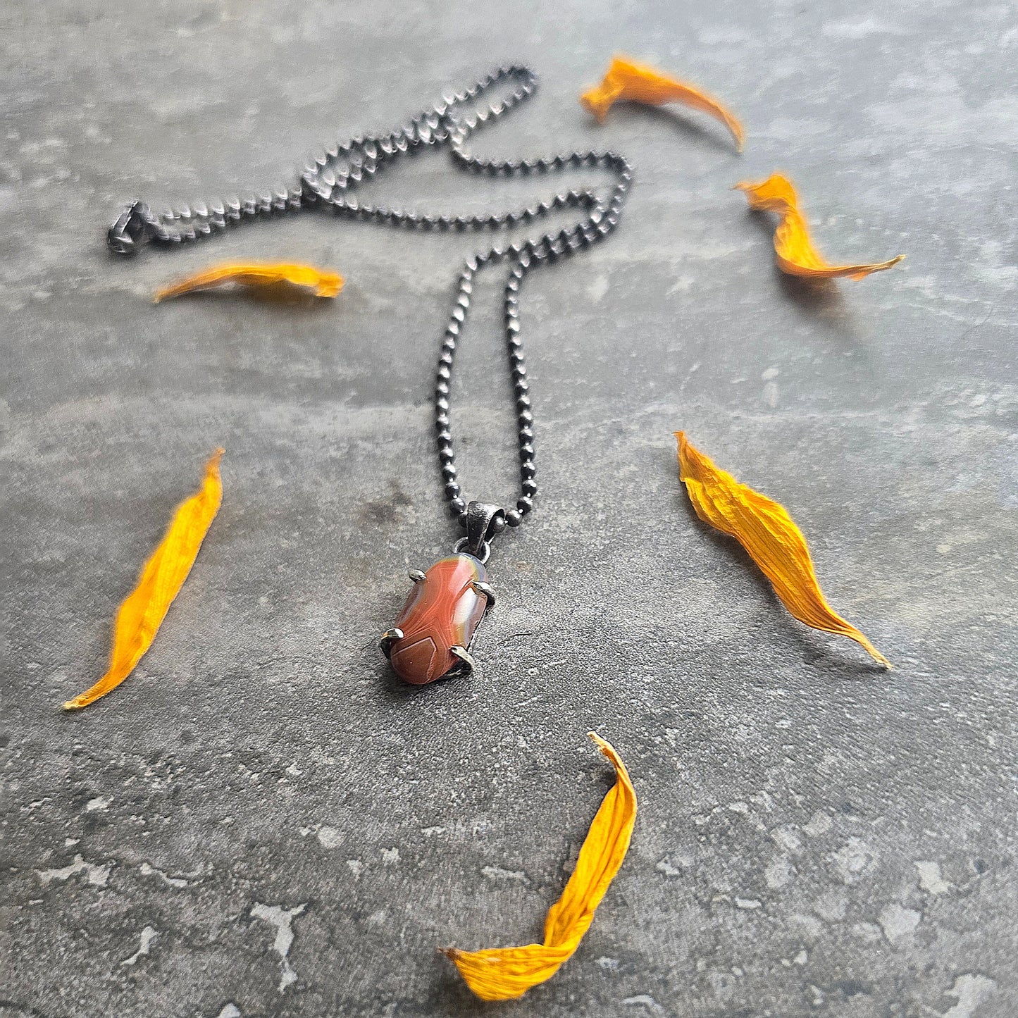 Clementine Crazy Lace Agate Talisman