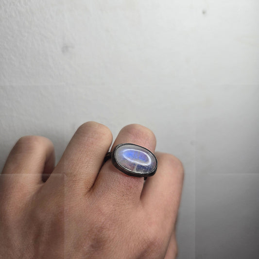 Moonstone Pebble Ring