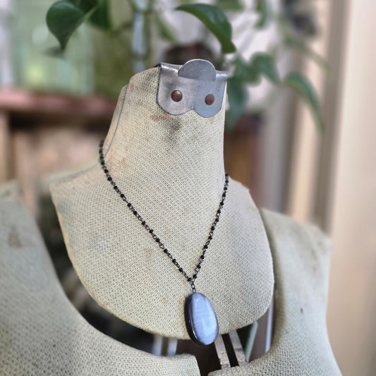 Whimsigoth Glass & Wire Necklace