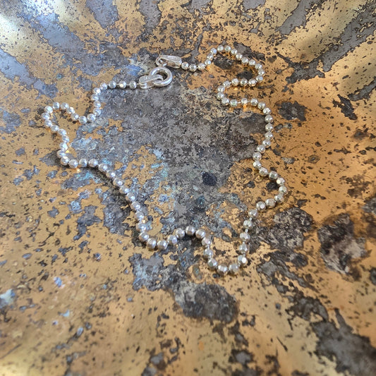 Siren’s Link — Sterling Silver Anklet