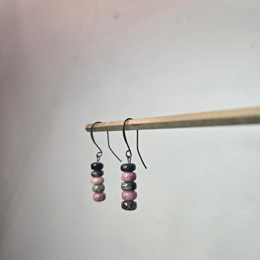 Gothic Rainbow – Tourmaline Earrings