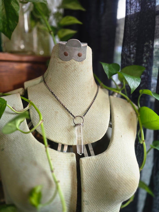 The Breath of the Old Gods – Clear Quartz Talisman Necklace