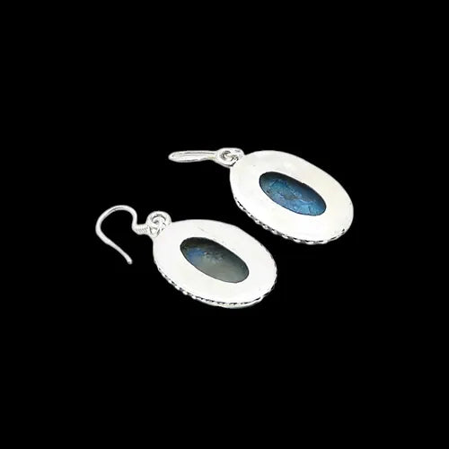 Chrysocolla Oval Earrings