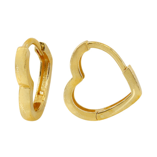Amour Heart Hoop Earrings