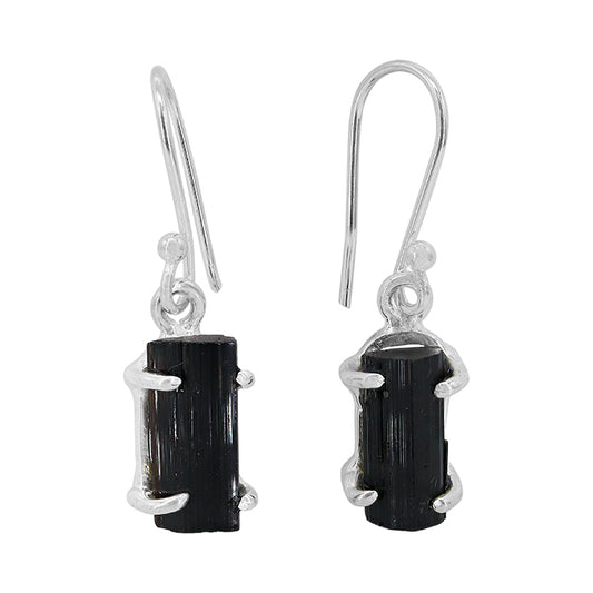 Black Tourmaline Shard Earrings