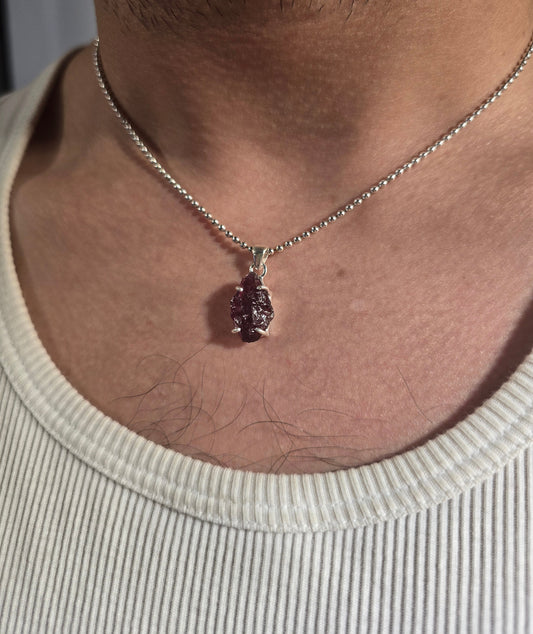 Persephone — Rhodolite Garnet Talisman Necklace No. 2