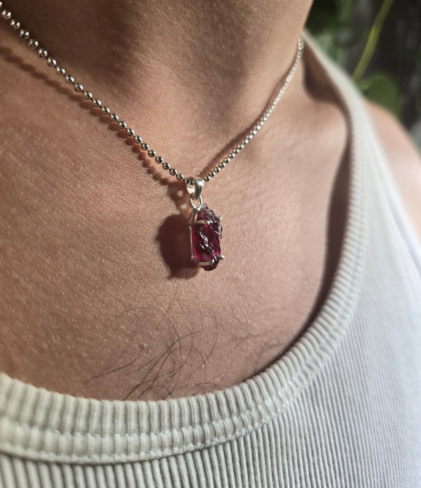 Persephone — Rhodolite Garnet Talisman Necklace No. 2