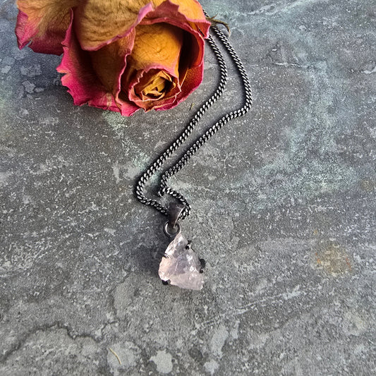 Rose Quartz Talisman Necklace