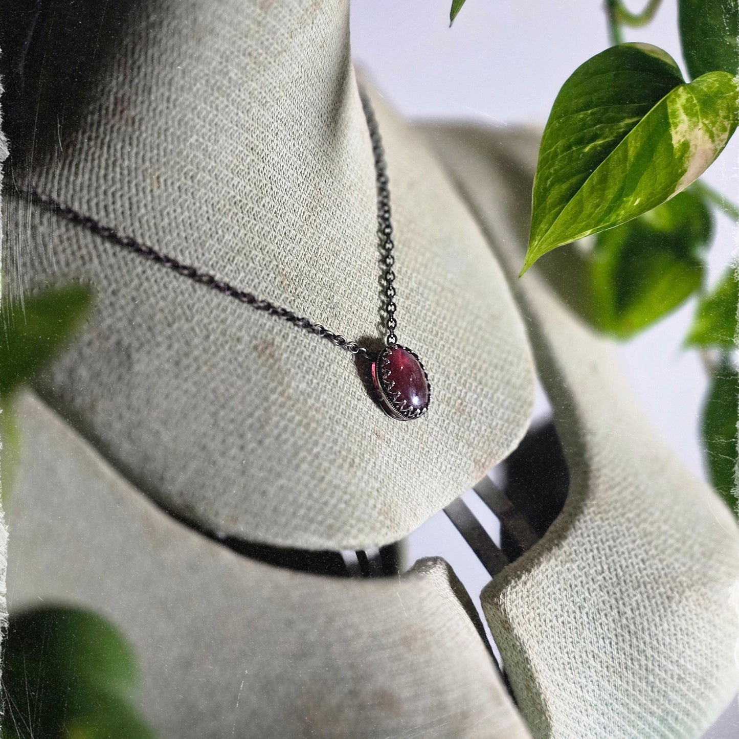 Raspberry Tourmaline Talisman