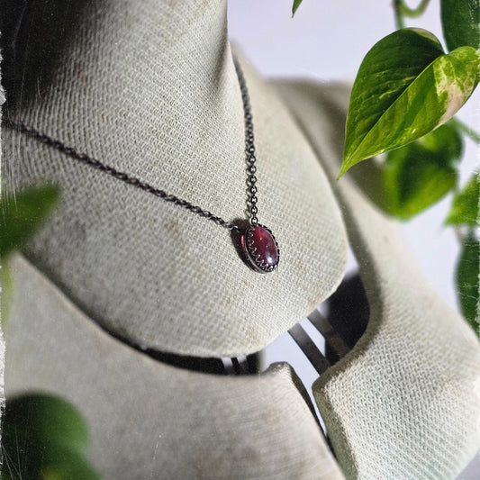 Raspberry Tourmaline Talisman