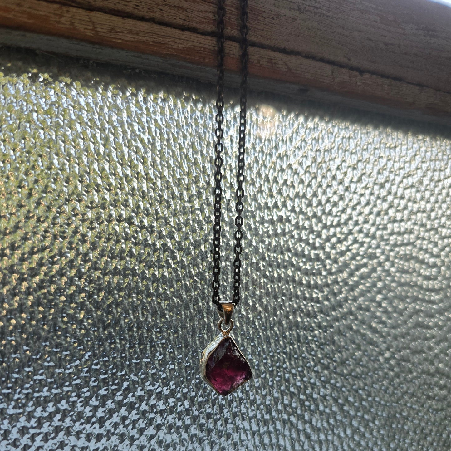 Garnet Void Talisman Necklace
