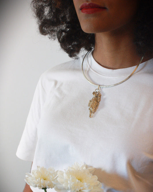 Custom Straw Cast Neck Cuff