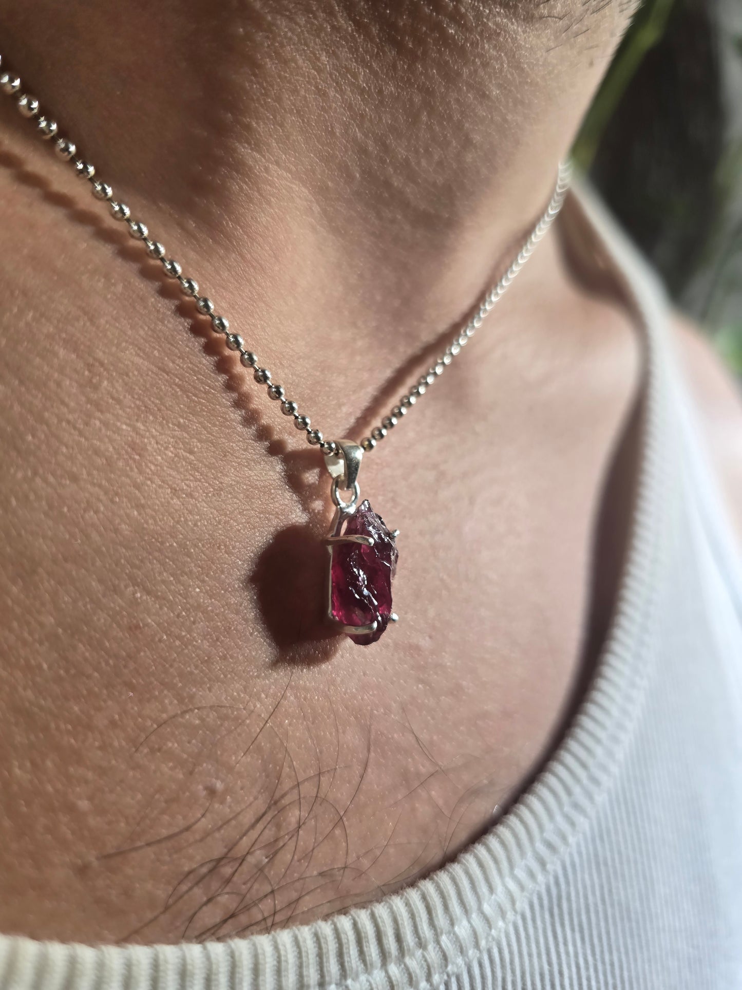 Persephone — Rhodolite Garnet Talisman Necklace No. 2