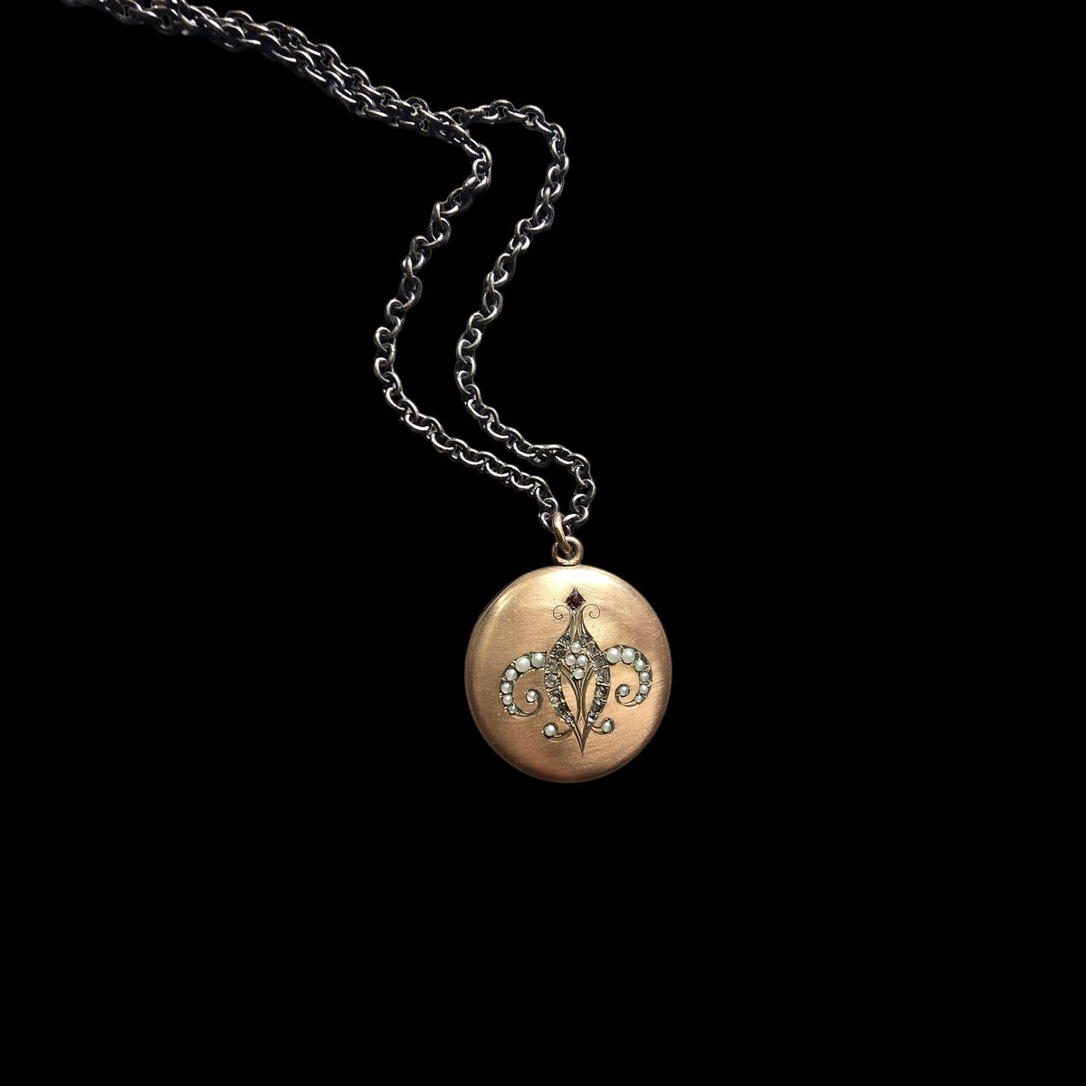 Antique Art Nouveau 14K Gold Filled Locket