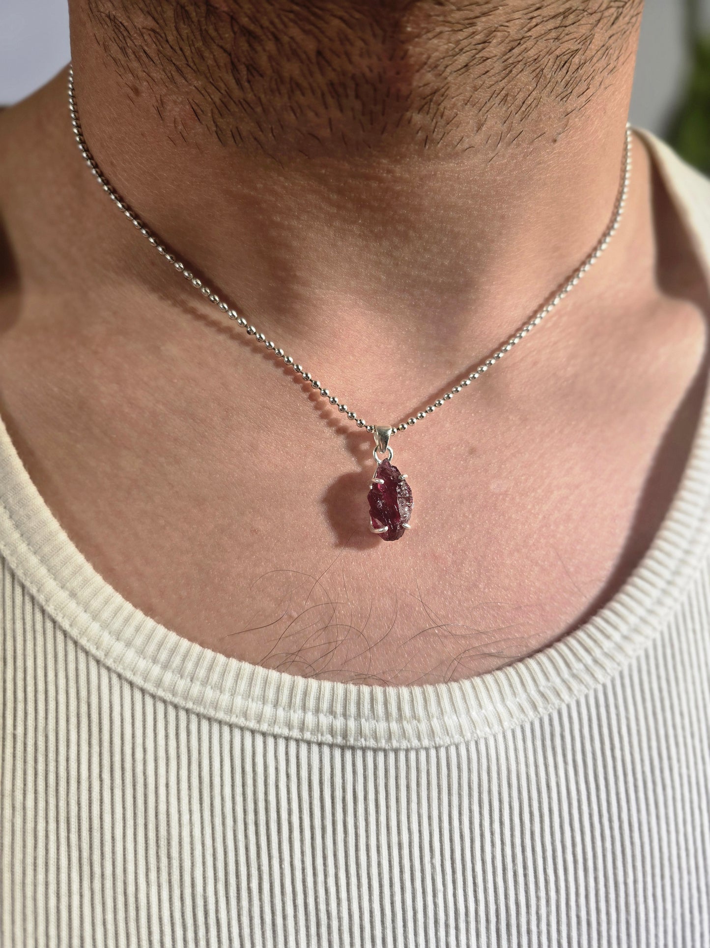 Persephone — Rhodolite Garnet Talisman Necklace No. 2
