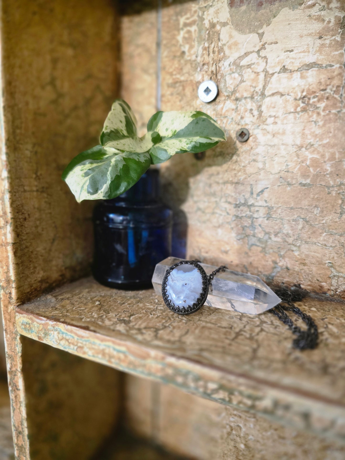 Gaia — Botswana Agate Talisman NecklaceBotswana