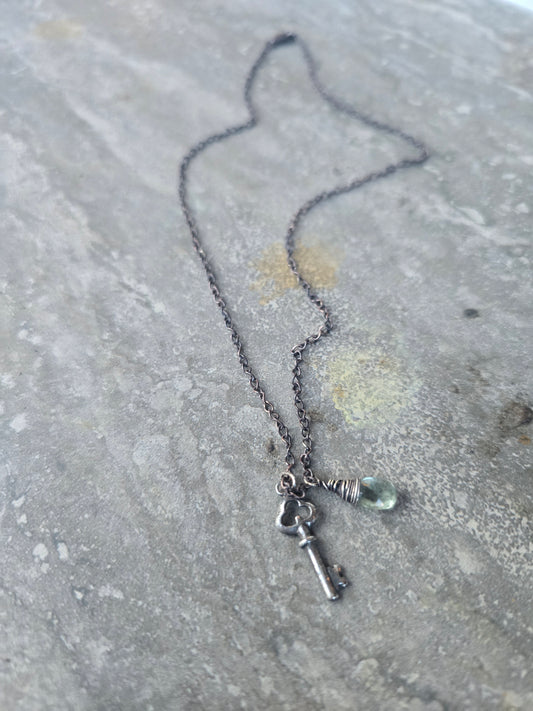 Aquamarine Key Talisman