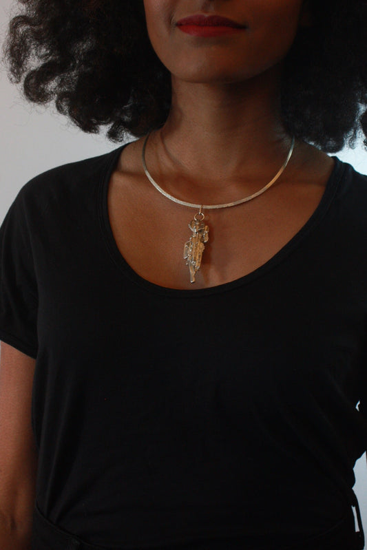 Custom Straw Cast Neck Cuff