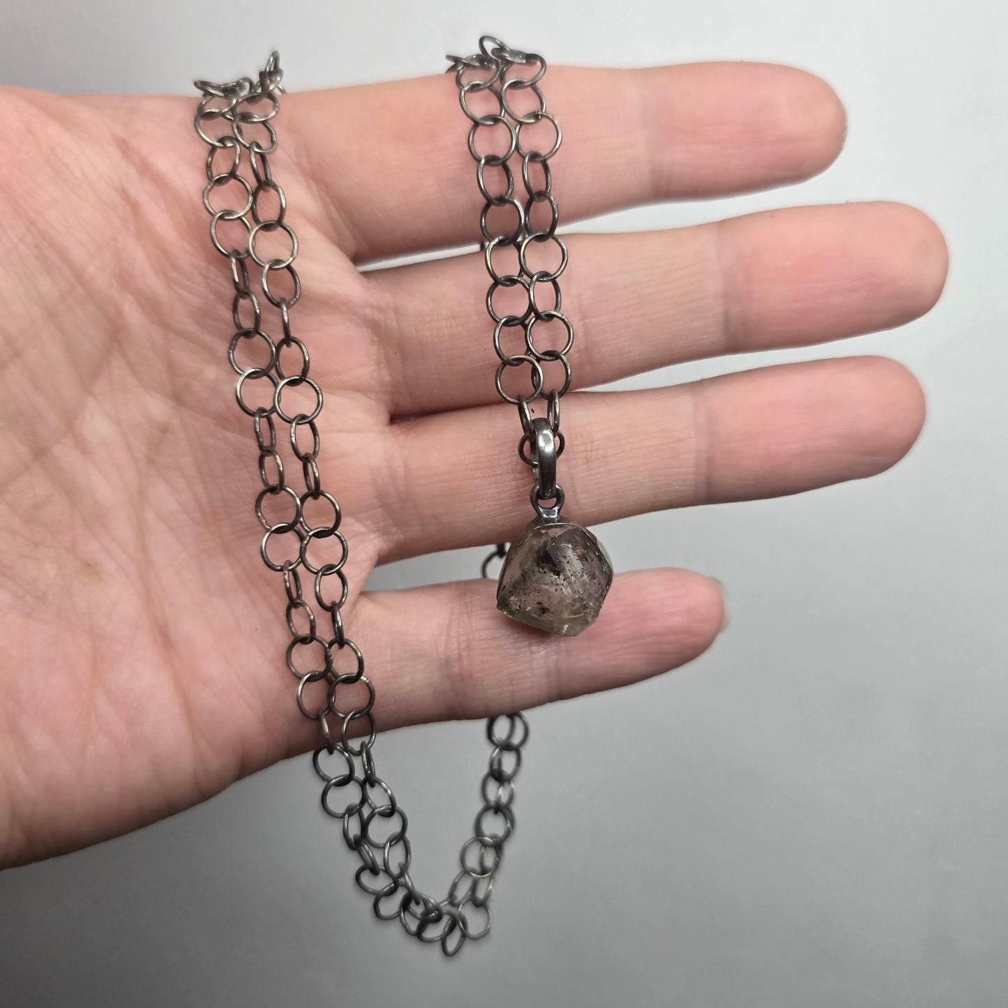 Tibetan Quartz Eye Talisman Necklace