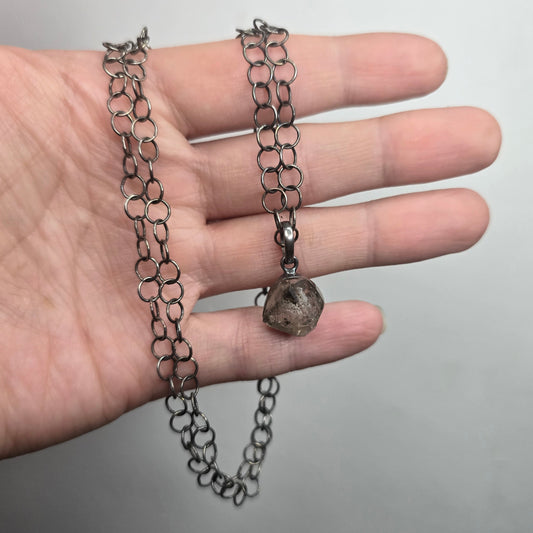 Tibetan Quartz Eye Talisman Necklace