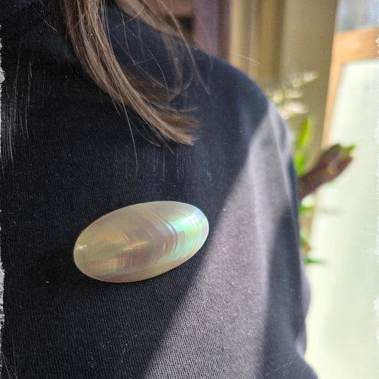 Vintage Osmena Shell Brooch