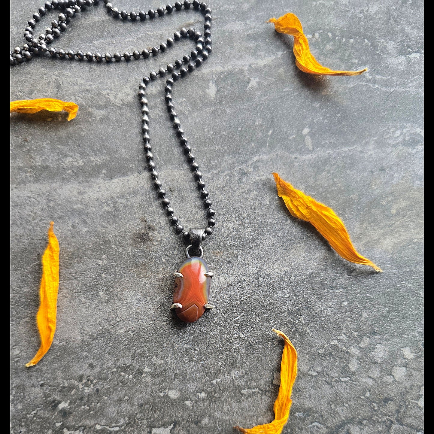 Clementine Crazy Lace Agate Talisman