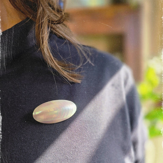 Vintage Osmena Shell Brooch