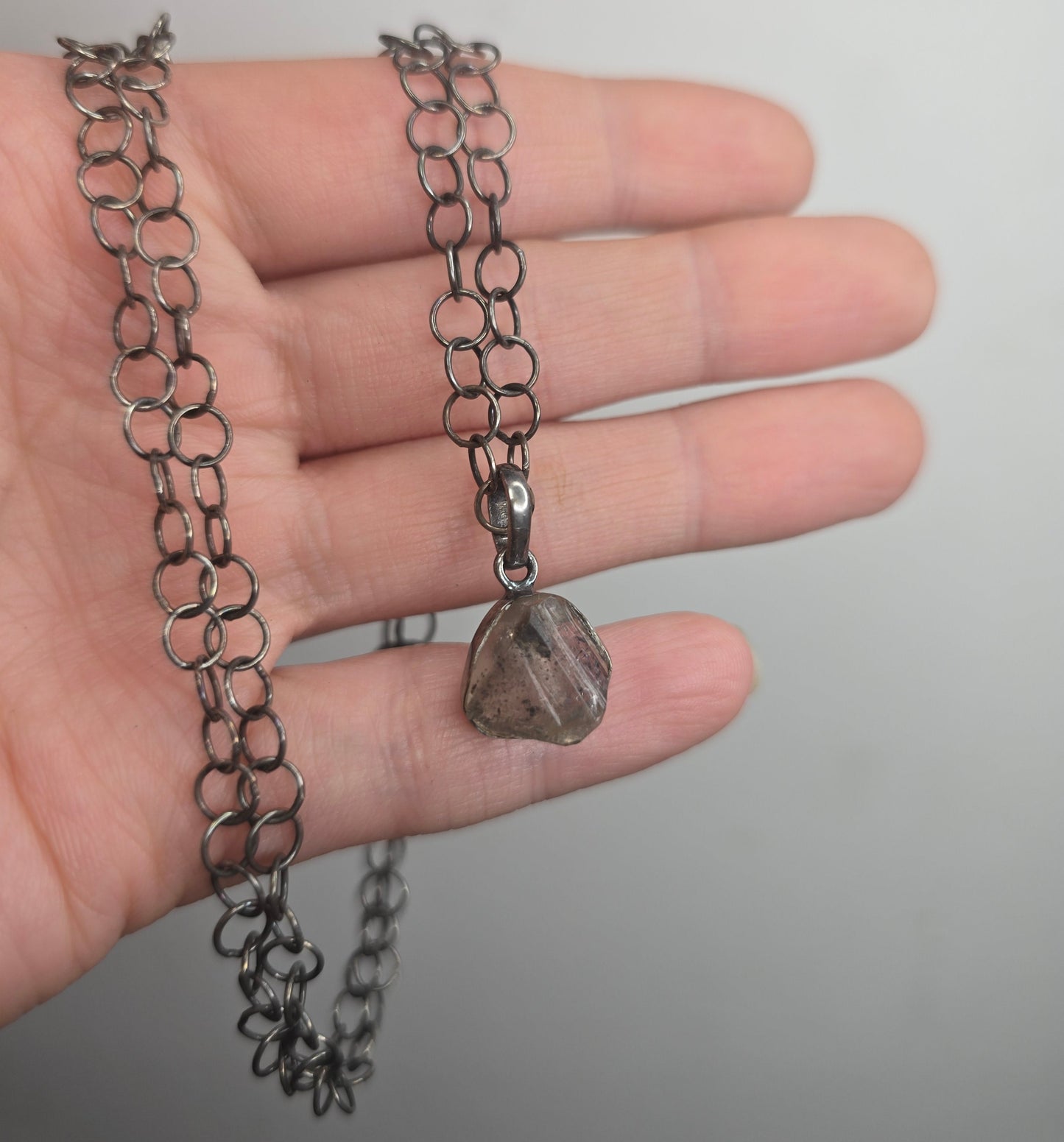 Tibetan Quartz Eye Talisman Necklace