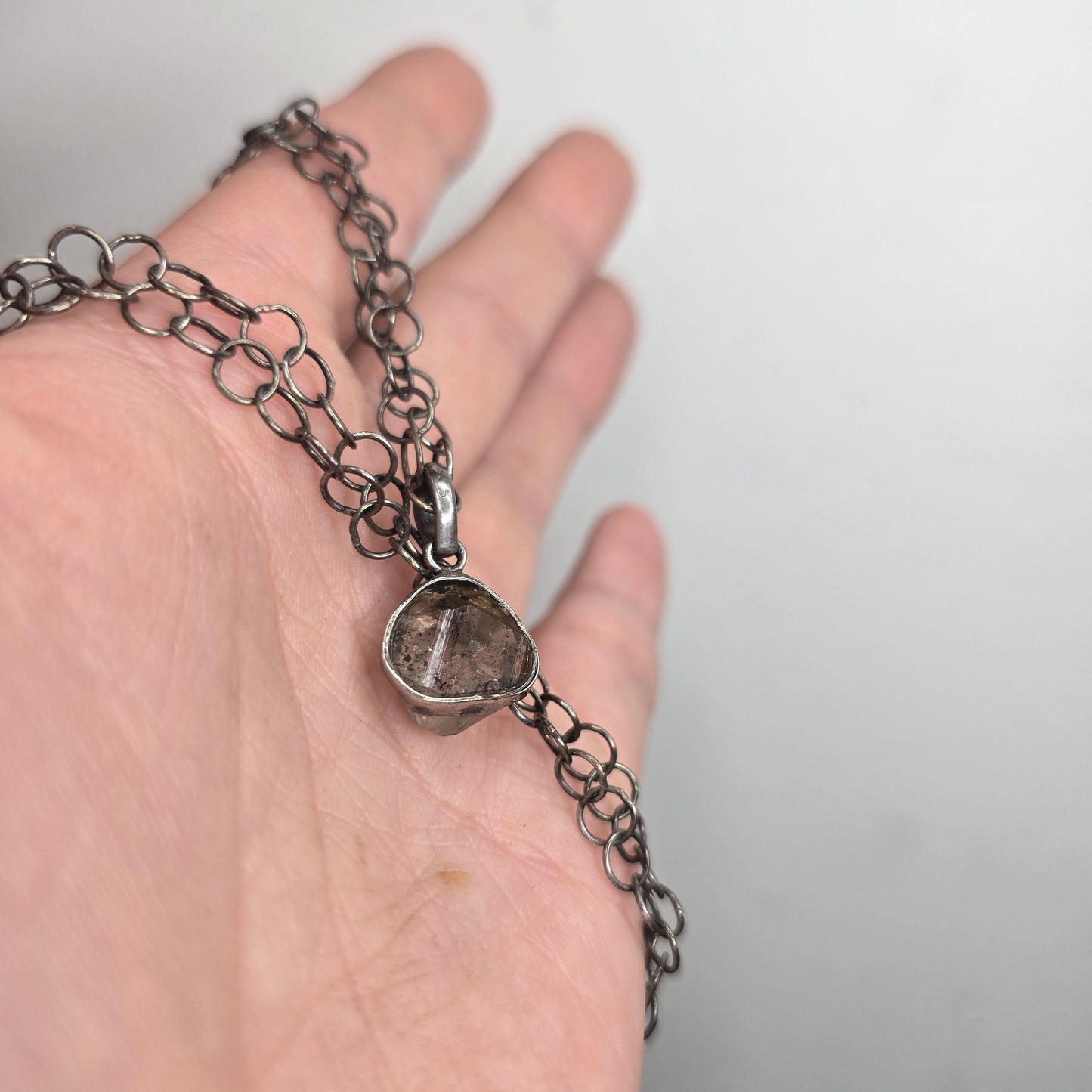 Tibetan Quartz Eye Talisman Necklace