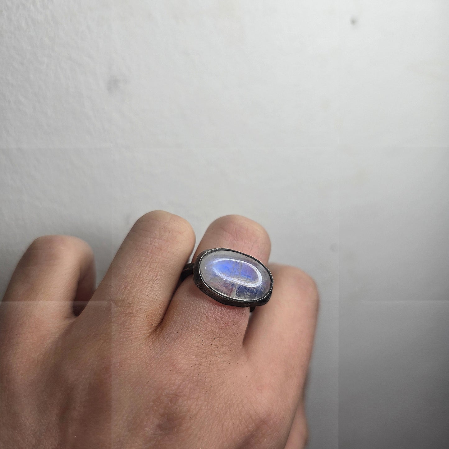 Moonstone Pebble Ring