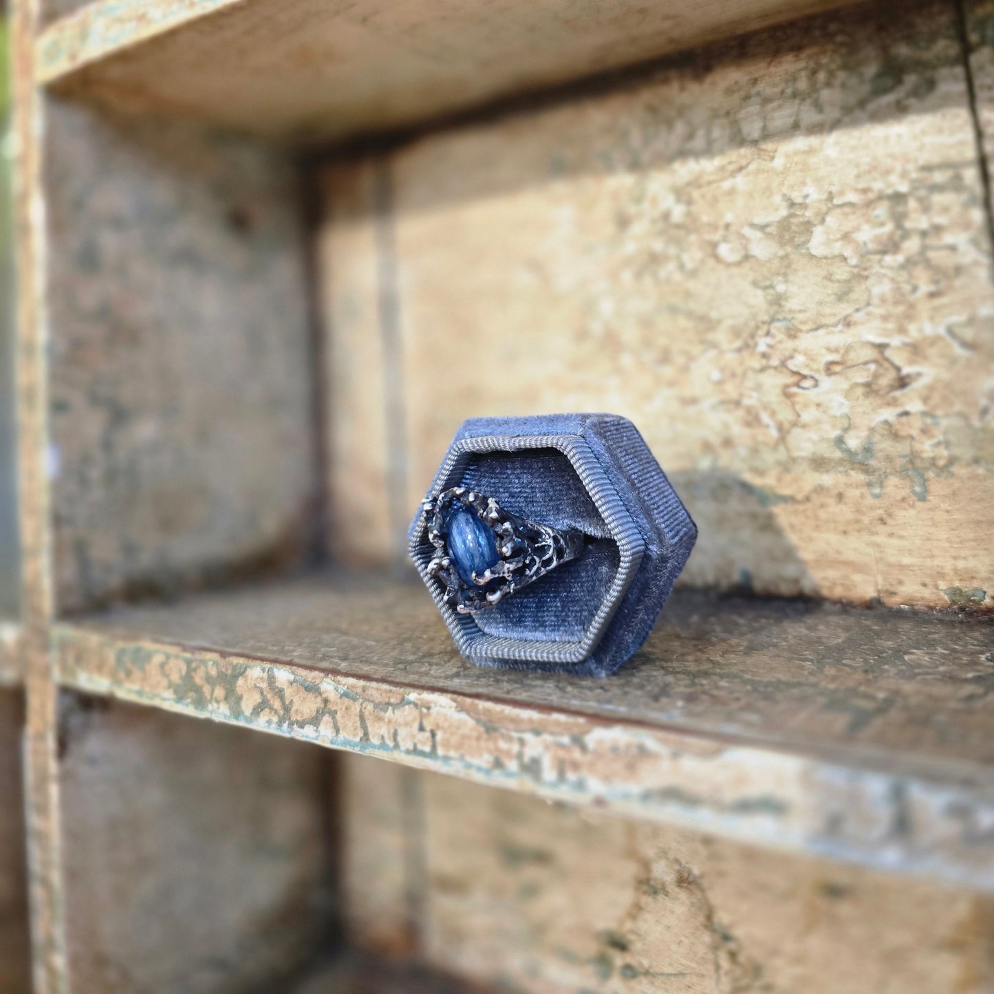 Kyanite Travelers Talisman Ring