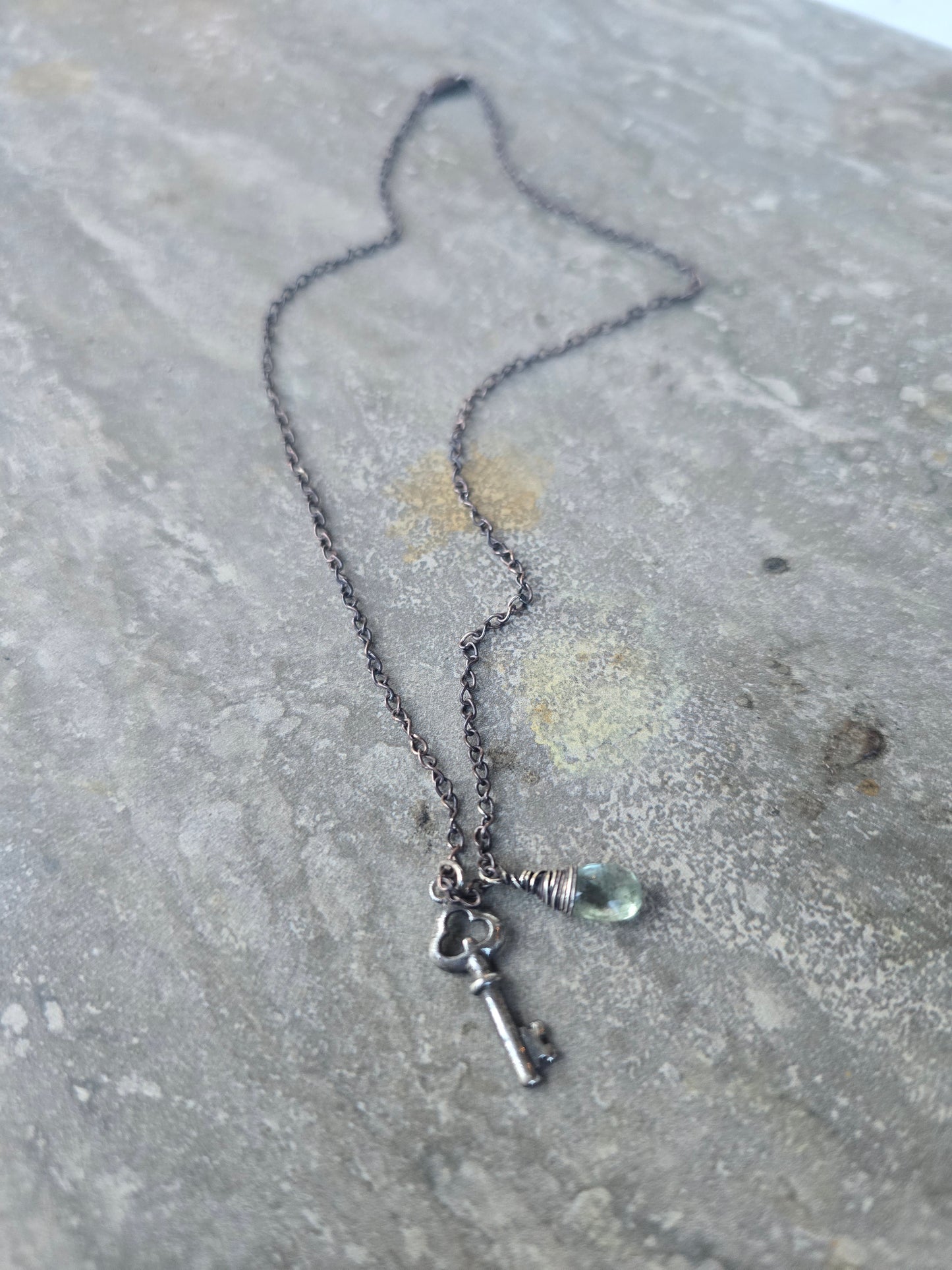 Aquamarine Key Talisman