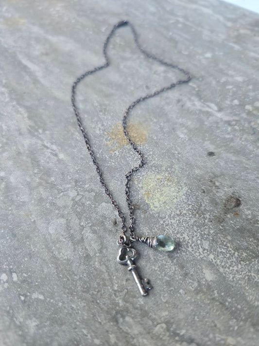 Aquamarine Key Talisman