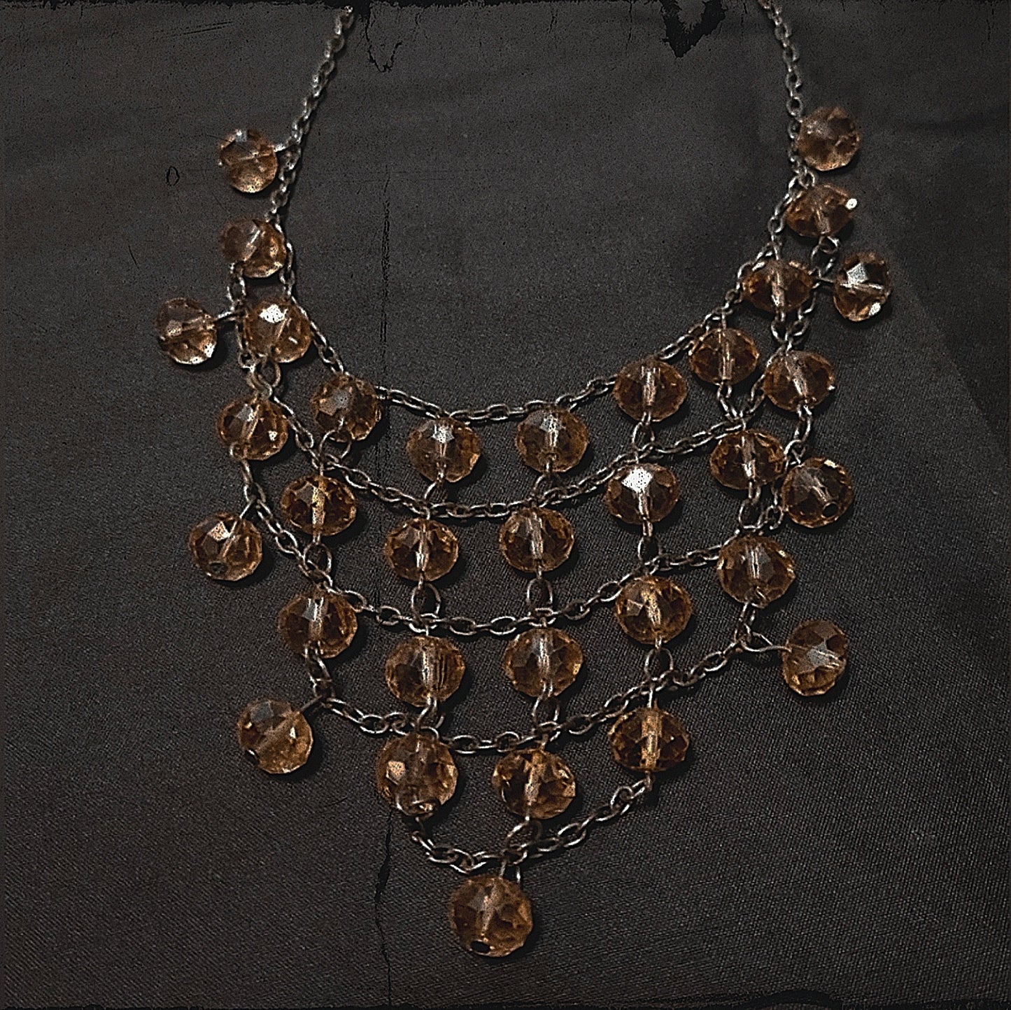 Smoke Chandelier Necklace